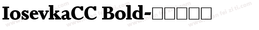 IosevkaCC Bold字体转换